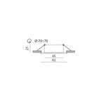 Downlight ring OH30 matt chrome Kobi