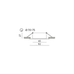 Downlight ring OH30 matt chrome Kobi