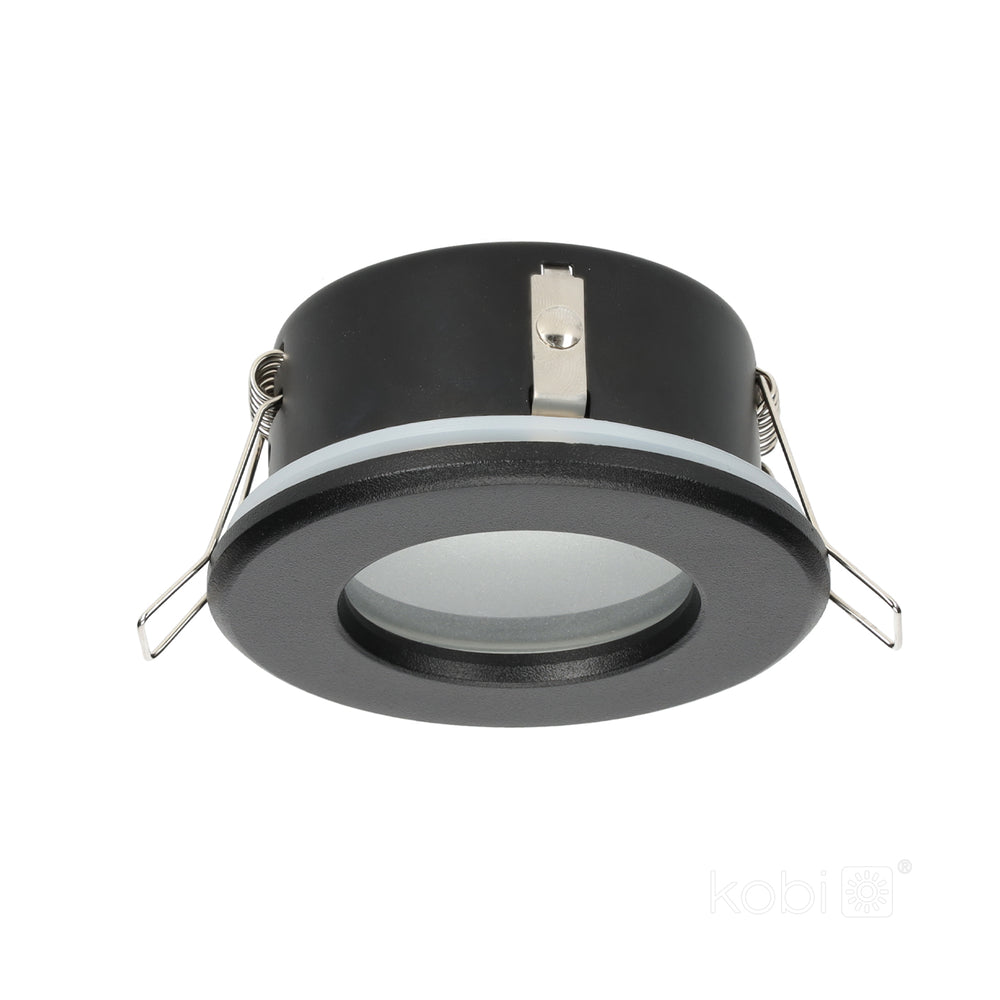 Downlight ring OH34 IP44 matt black Kobi