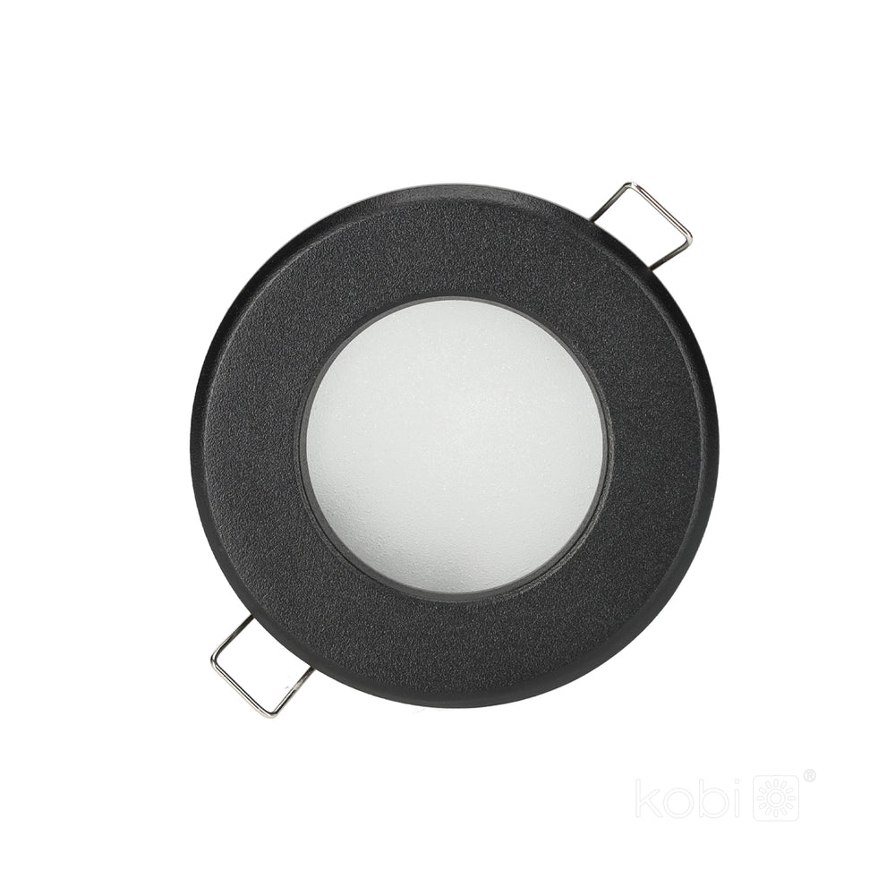 Downlight ring OH34 IP44 matt black Kobi