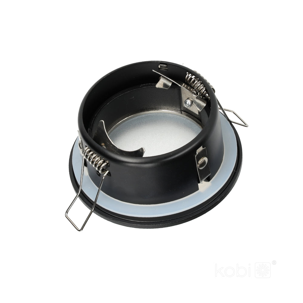 Downlight ring OH34 IP44 matt black Kobi