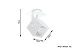 CEDRA 1 white ceiling lamp