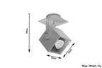 Ceiling lamp CEDRA 1 gray