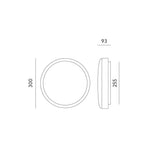 Ceiling lamp LED DEFENDER 24W 4000K IP66 Kobi Pro