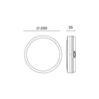 Ceiling lamp LED NAIROS 12W CCT IP65 white Kobi Premium