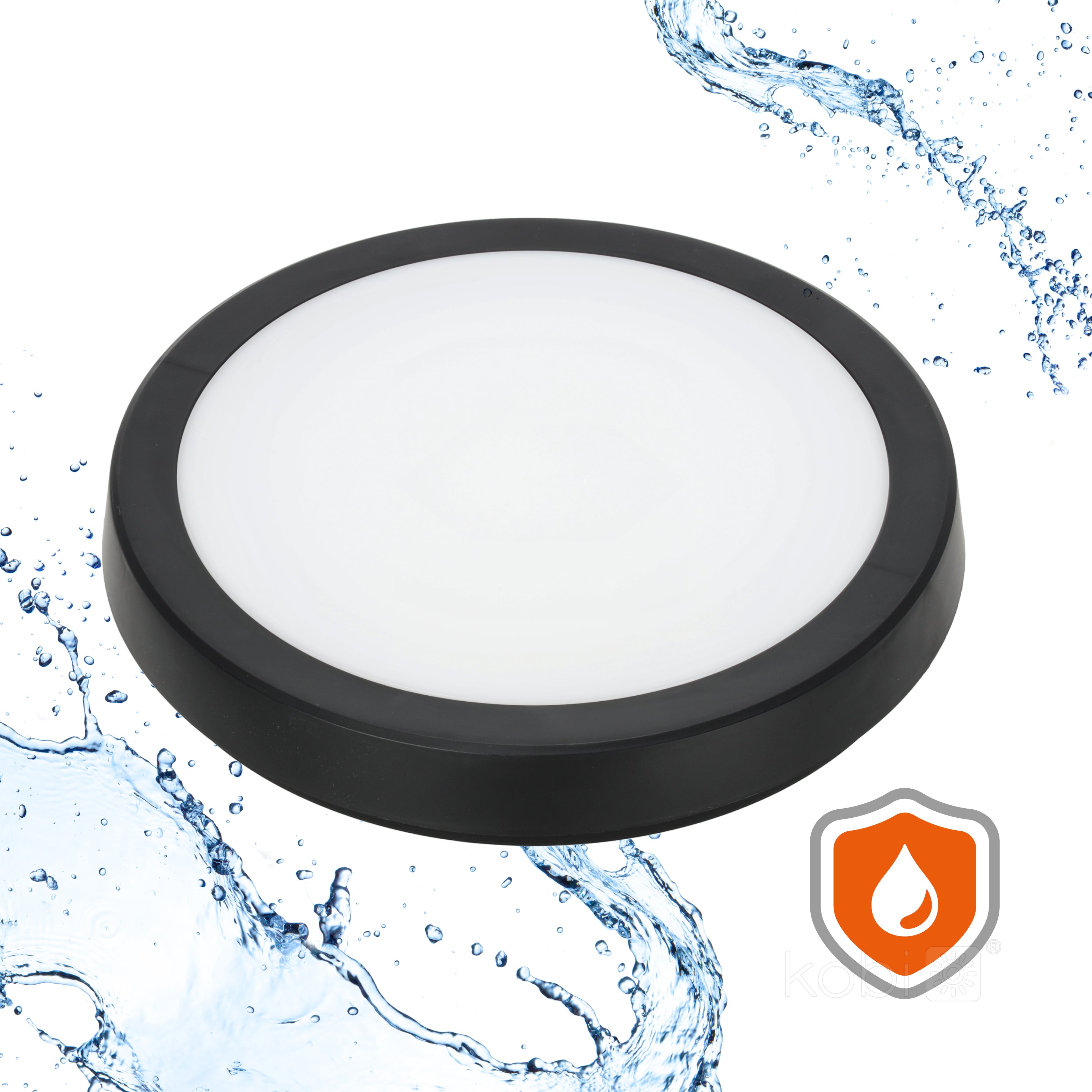 Ceiling lamp LED NAIROS G2 24W 3CCT IP65 black Kobi Premium