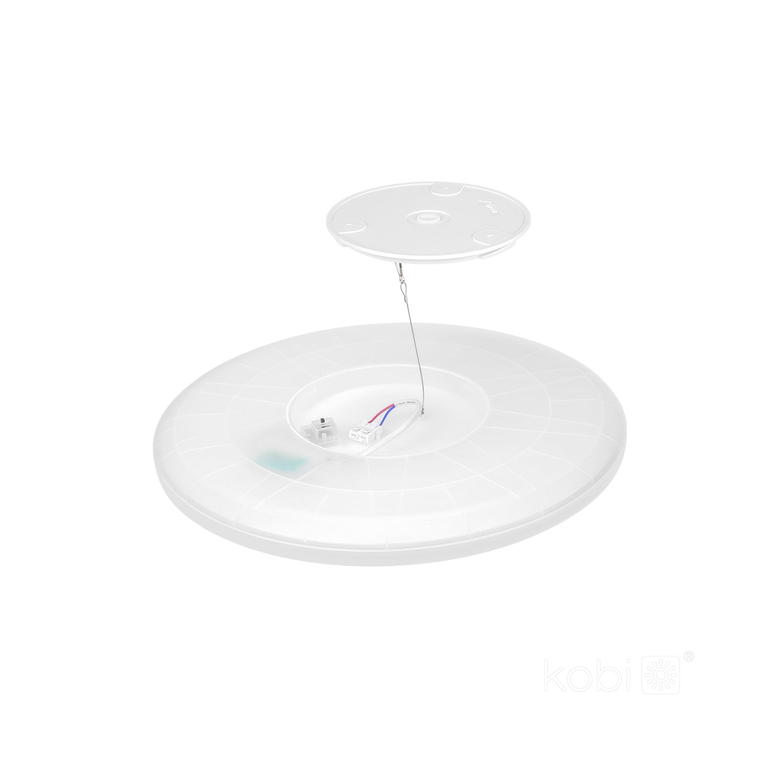 Ceiling lamp LED NIVERA CIRCLE 12W 3CCT IP54 white Kobi Premium