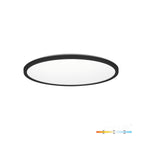 Ceiling lamp LED NIVERA CIRCLE 12W 3CCT IP54 black Kobi Premium