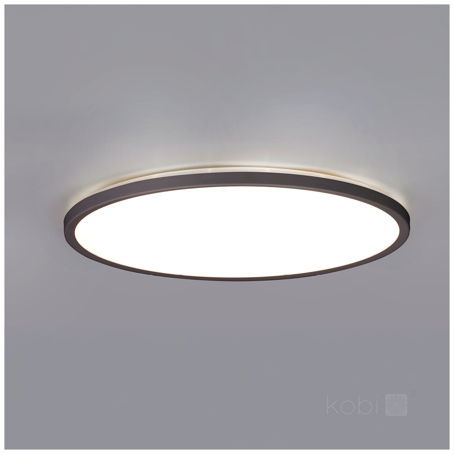 Ceiling lamp LED NIVERA CIRCLE 24W 3CCT LX IP54 black Kobi Premium