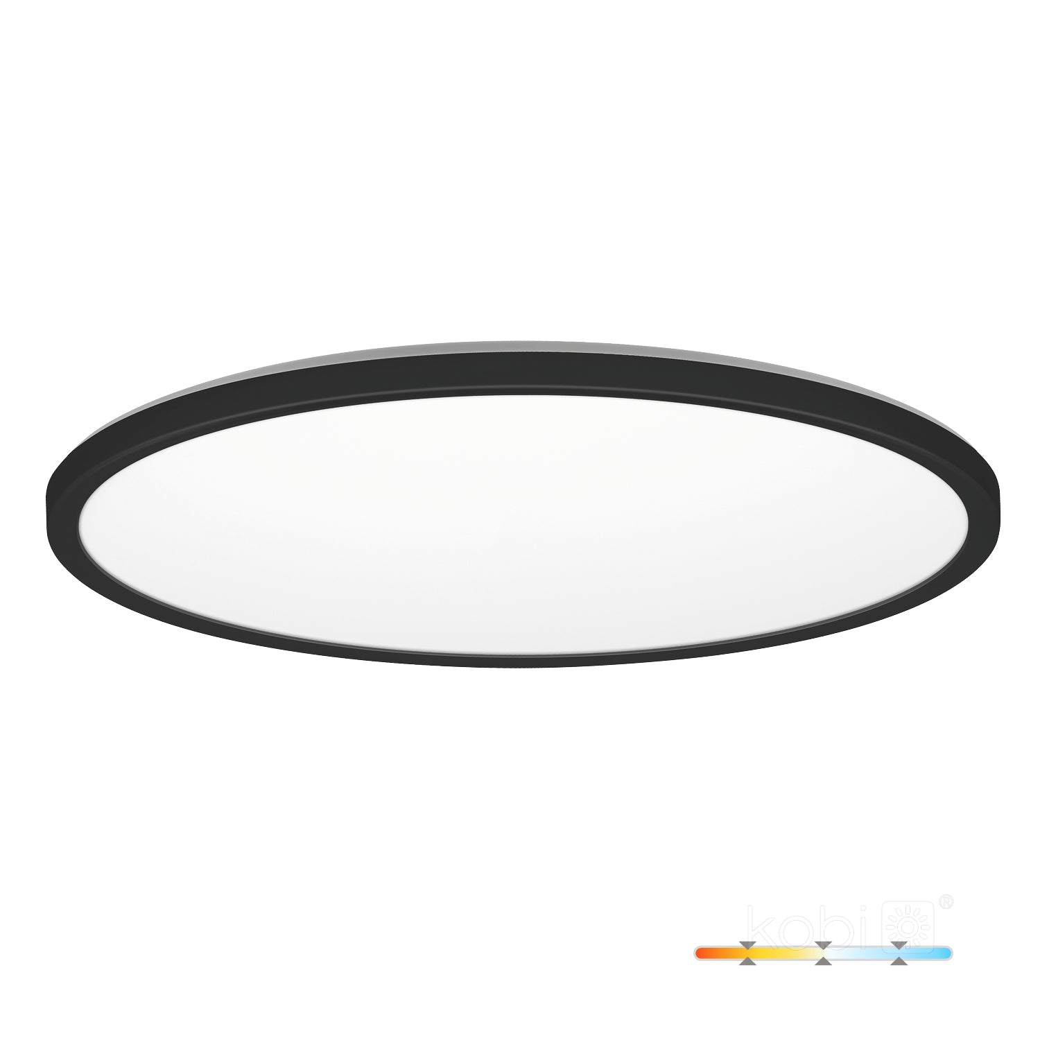 Ceiling lamp LED NIVERA CIRCLE 32W 3CCT IP54 black Kobi Premium