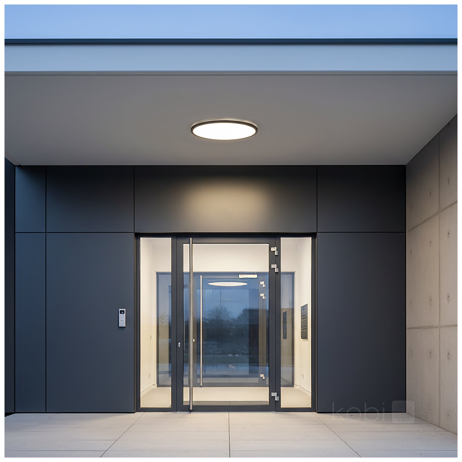 Ceiling lamp LED NIVERA CIRCLE 32W 3CCT LX IP54 black Kobi Premium