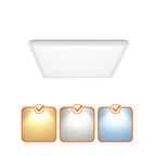 Ceiling lamp LED NIVERA SQUARE 12W 3CCT IP54 white Kobi Premium