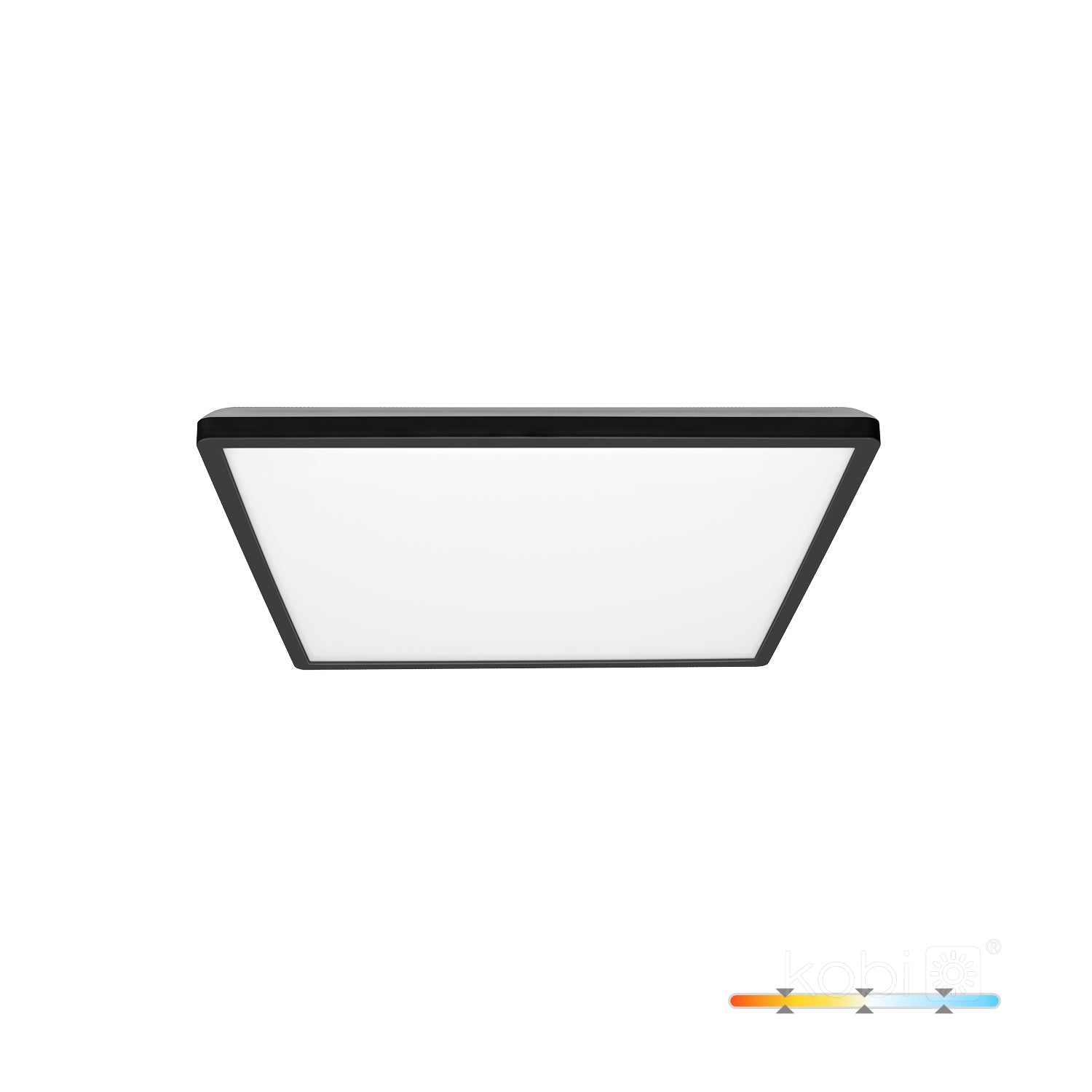 Ceiling lamp LED NIVERA SQUARE 12W 3CCT IP54 black Kobi Premium