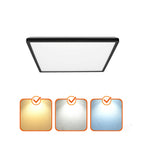 Ceiling lamp LED NIVERA SQUARE 12W 3CCT LX IP54 black Kobi