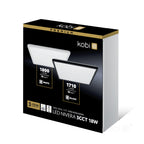 Ceiling lamp LED NIVERA SQUARE 18W 3CCT IP54 white Kobi Premium