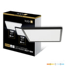Ceiling lamp LED NIVERA SQUARE 18W 3CCT IP54 black Kobi Premium