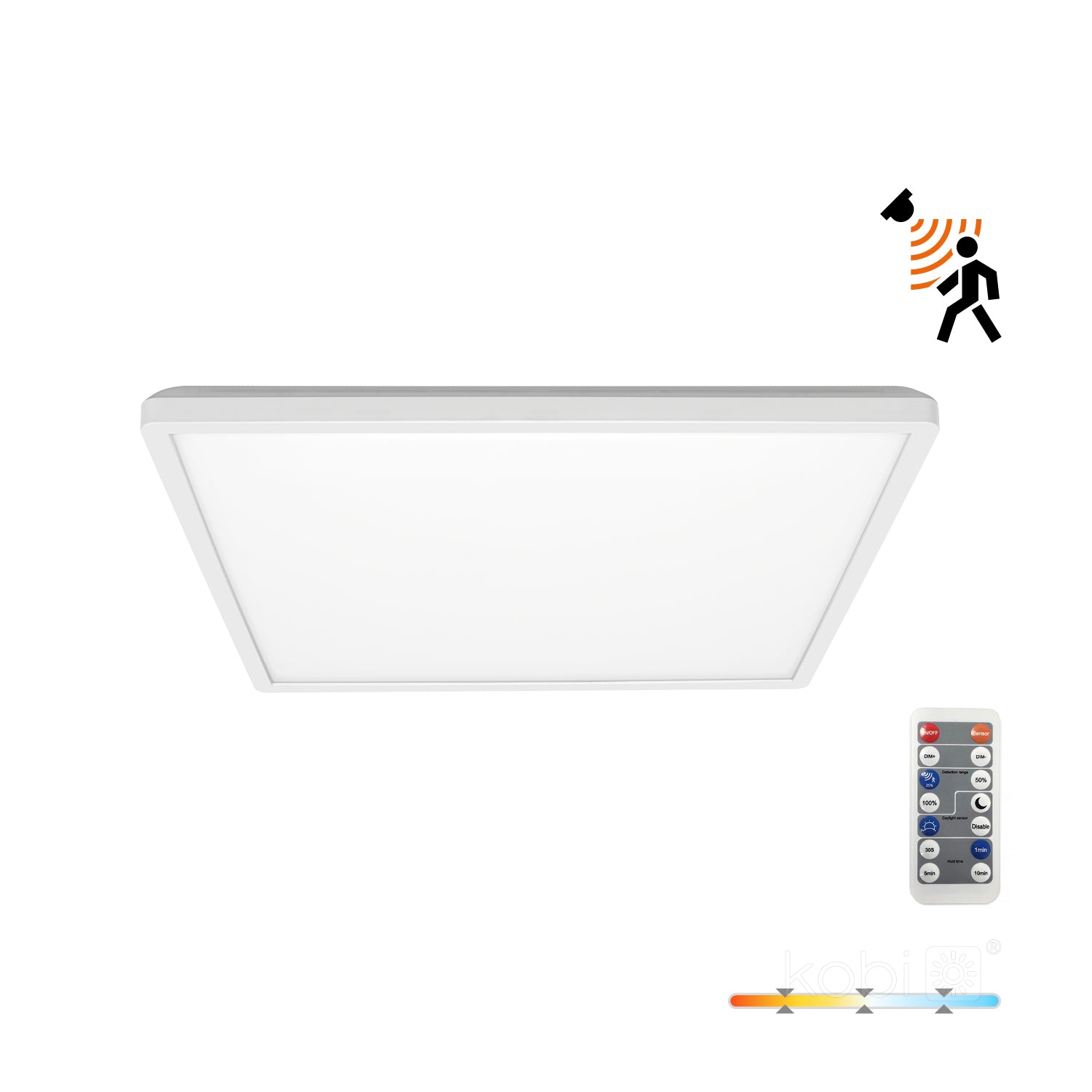Ceiling lamp LED NIVERA SQUARE 24W 3CCT LX IP54 white Kobi