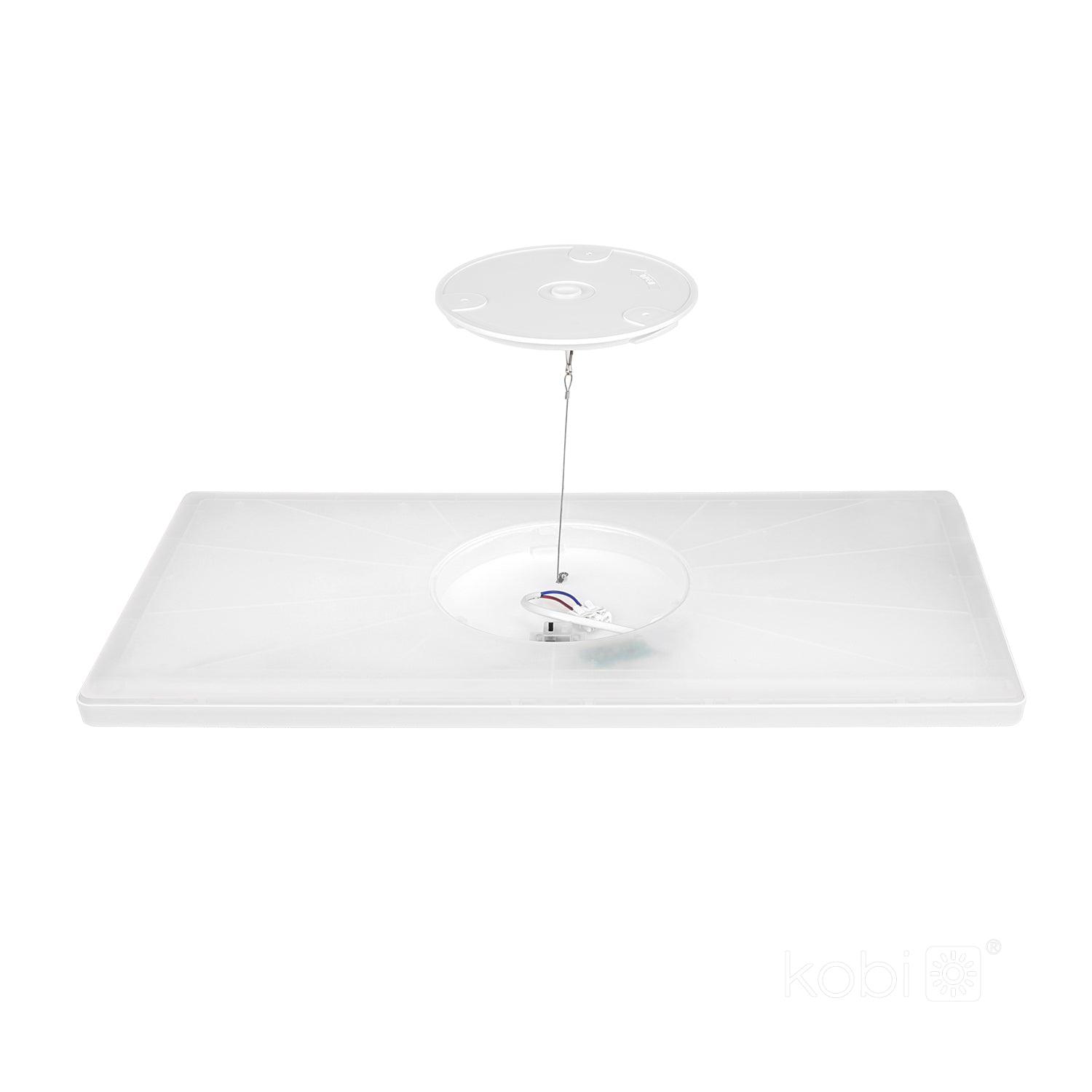Ceiling lamp LED NIVERA SQUARE 32W 3CCT IP54 white Kobi Premium