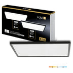 Ceiling lamp LED NIVERA SQUARE 32W 3CCT IP54 black Kobi Premium