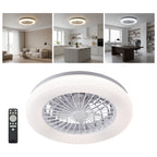 Ceiling LED lamp with fan VENTELUX 24W+15W 3CCT white Kobi Windstar