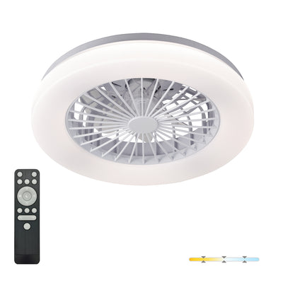 Ceiling LED lamp with fan VENTELUX 24W+15W 3CCT white Kobi Windstar