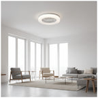 Ceiling LED lamp with fan VENTELUX 24W+15W 3CCT white Kobi Windstar