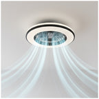 Ceiling LED lamp with fan VENTELUX 48W+15W 3CCT black Kobi Windstar