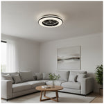 Ceiling LED lamp with fan VENTELUX 48W+15W 3CCT black Kobi Windstar
