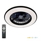 Ceiling LED lamp with fan VENTELUX 48W+15W 3CCT black Kobi Windstar
