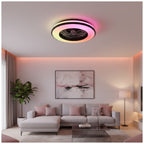 Ceiling LED lamp with fan VENTELUX 48W+15W 3CCT+RGB Kobi Windstar