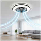 Ceiling LED lamp with fan VENTELUX 48W+15W 3CCT+RGB Kobi Windstar