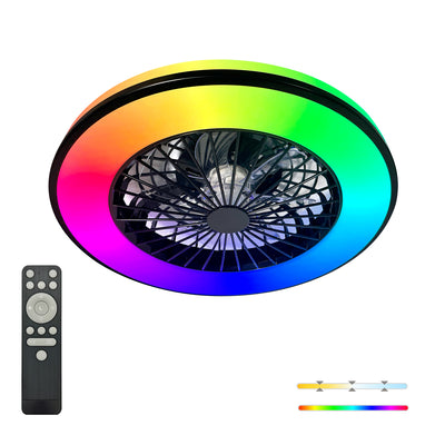 Ceiling LED lamp with fan VENTELUX 48W+15W 3CCT+RGB Kobi Windstar