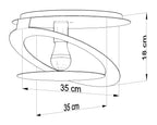 Ceiling lamp NAZARIA CIRCLE white