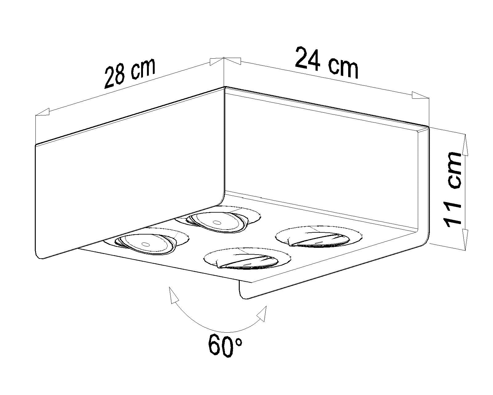 Ceiling lamp STEREO 4 white
