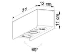 Ceiling lamp STEREO black