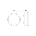 LIGHTING FIXTURE WEGA 75W/PC E27 WHITE