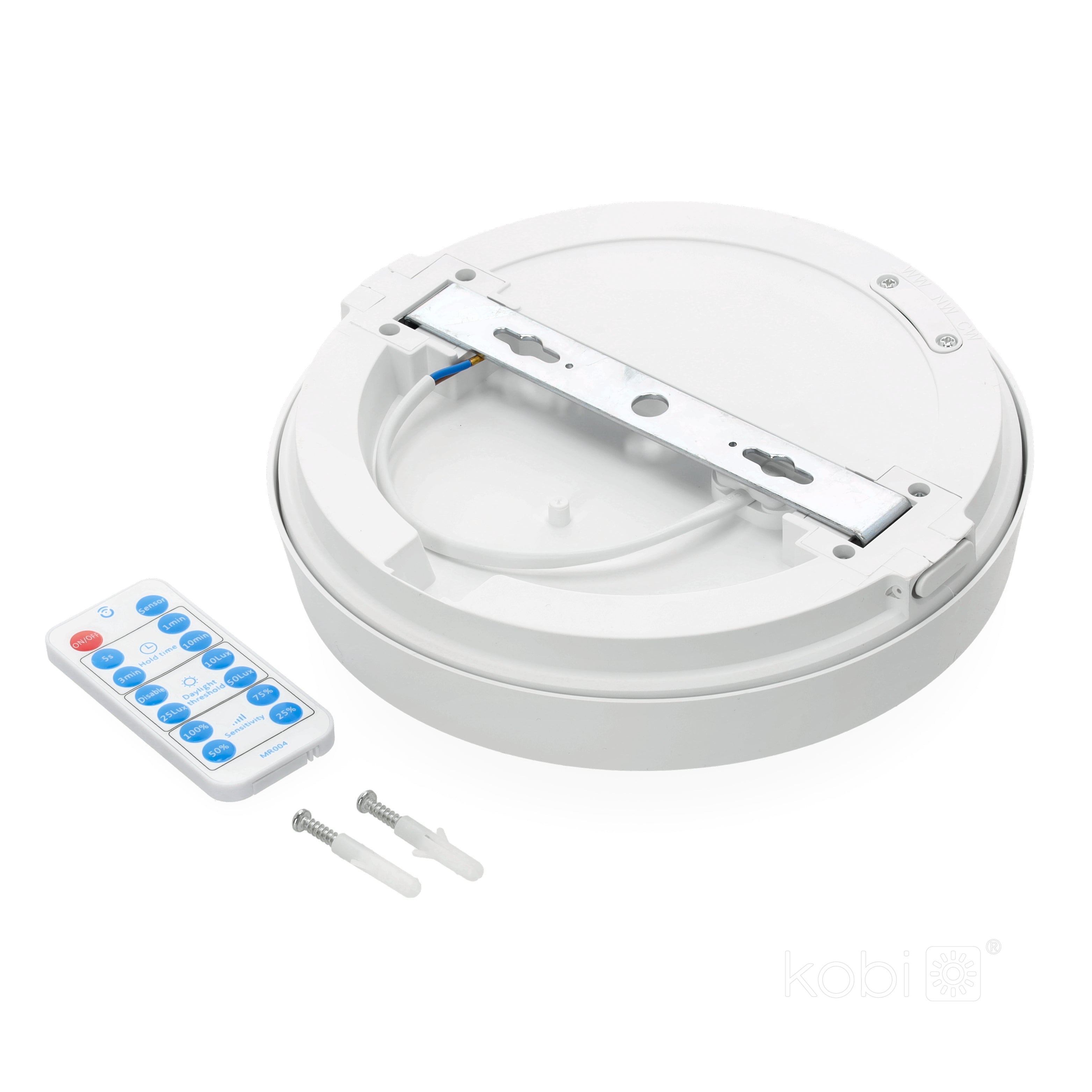 Ceiling lamp with motion sensor LED NAIROS G2 12W 3CCT LX IP65 white Kobi Premium