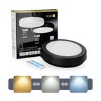 Ceiling lamp with motion sensor LED NAIROS G2 12W 3CCT LX IP65 black Kobi Premium