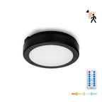 Ceiling lamp with motion sensor LED NAIROS G2 12W 3CCT LX IP65 black Kobi Premium