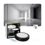 Ceiling lamp with motion sensor LED NAIROS G2 12W 3CCT LX IP65 black Kobi Premium