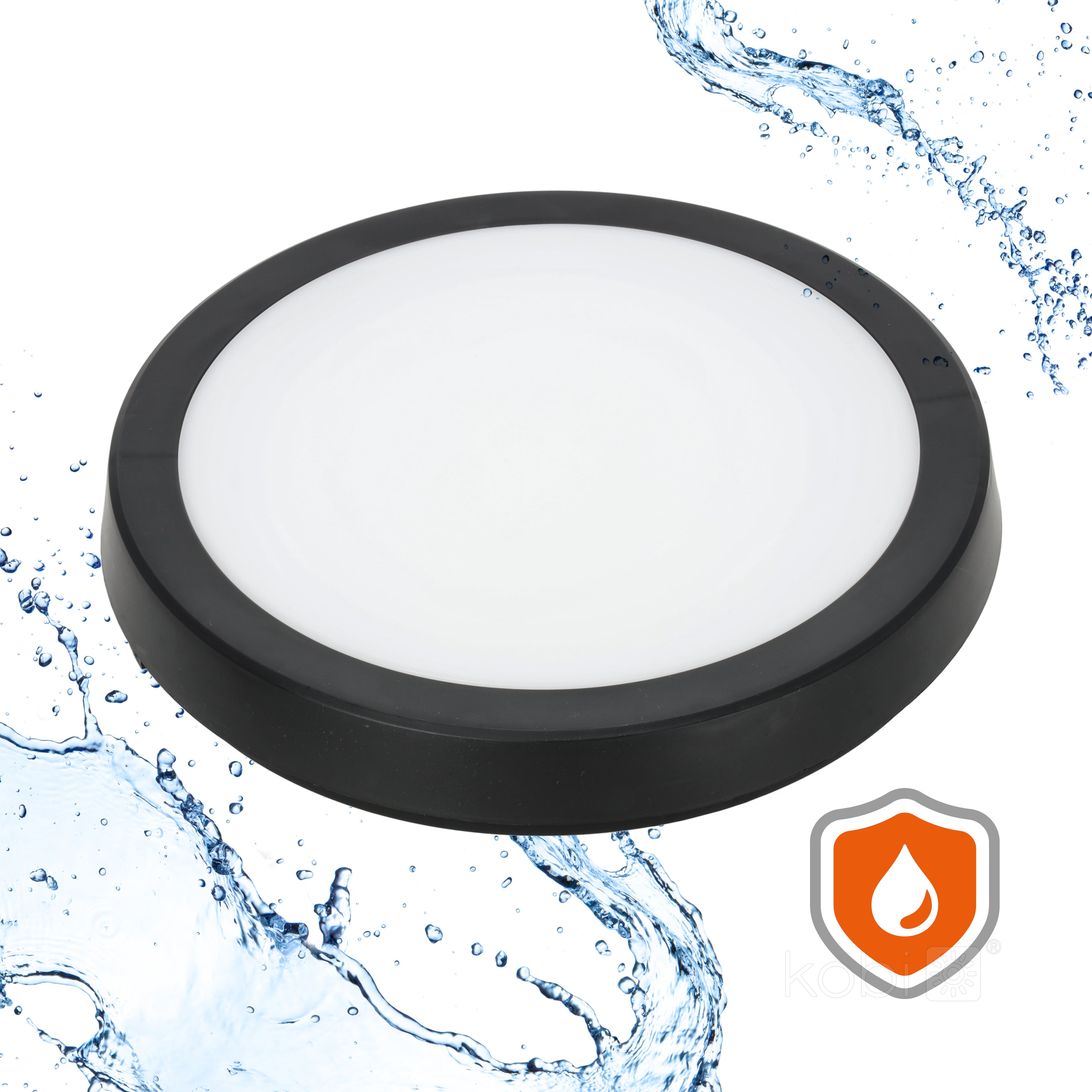 Ceiling lamp with motion sensor LED NAIROS G2 24W 3CCT LX IP65 black Kobi Premium