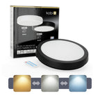 Ceiling lamp with motion sensor LED NAIROS G2 24W 3CCT LX IP65 black Kobi Premium
