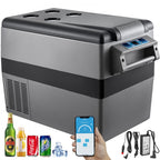 VEVOR Portable Small Car Freezer 45L Mini Car Freezer Refrigerator 45W Car Fridge Cooler 12V Fridge Freezer AC/DC Portable Freezer Portable Vehicle Car Fridge For Home and Outdoor Use