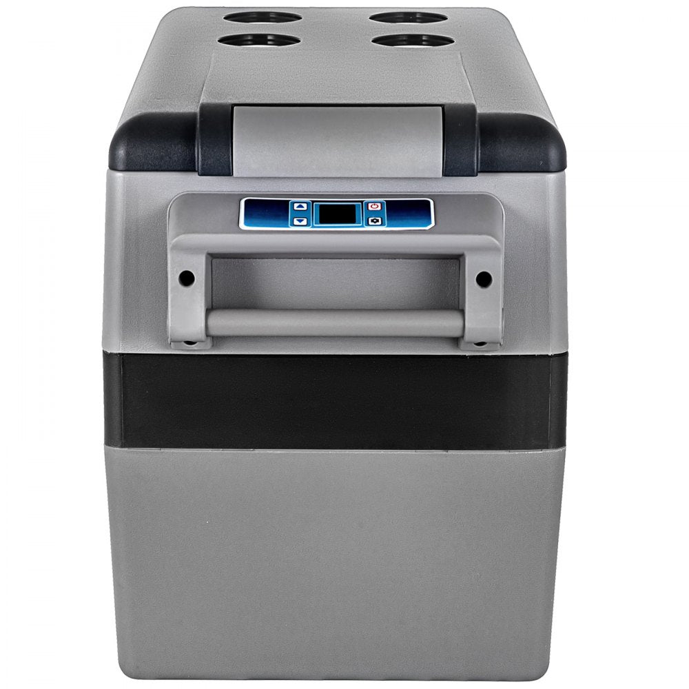 VEVOR Portable Small Car Freezer 45L Mini Car Freezer Refrigerator 45W Car Fridge Cooler 12V Fridge Freezer AC/DC Portable Freezer Portable Vehicle Car Fridge For Home and Outdoor Use