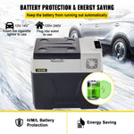 VEVOR Car Refrigerator, 12 Volt Car Refrigerator Fridge, 50 L Single Zone Portable Freezer with Wheels and Handle, -4℉-68℉, 12/24V DC and 100-240V AC Compressor Cooler for Outdoor, Camping