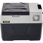 VEVOR Car Refrigerator, 12 Volt Car Refrigerator Fridge, 30 L Single Zone Portable Freezer with Wheels and Handle, -4℉-68℉, 12/24V DC and 100-240V AC Compressor Cooler for Outdoor, Camping