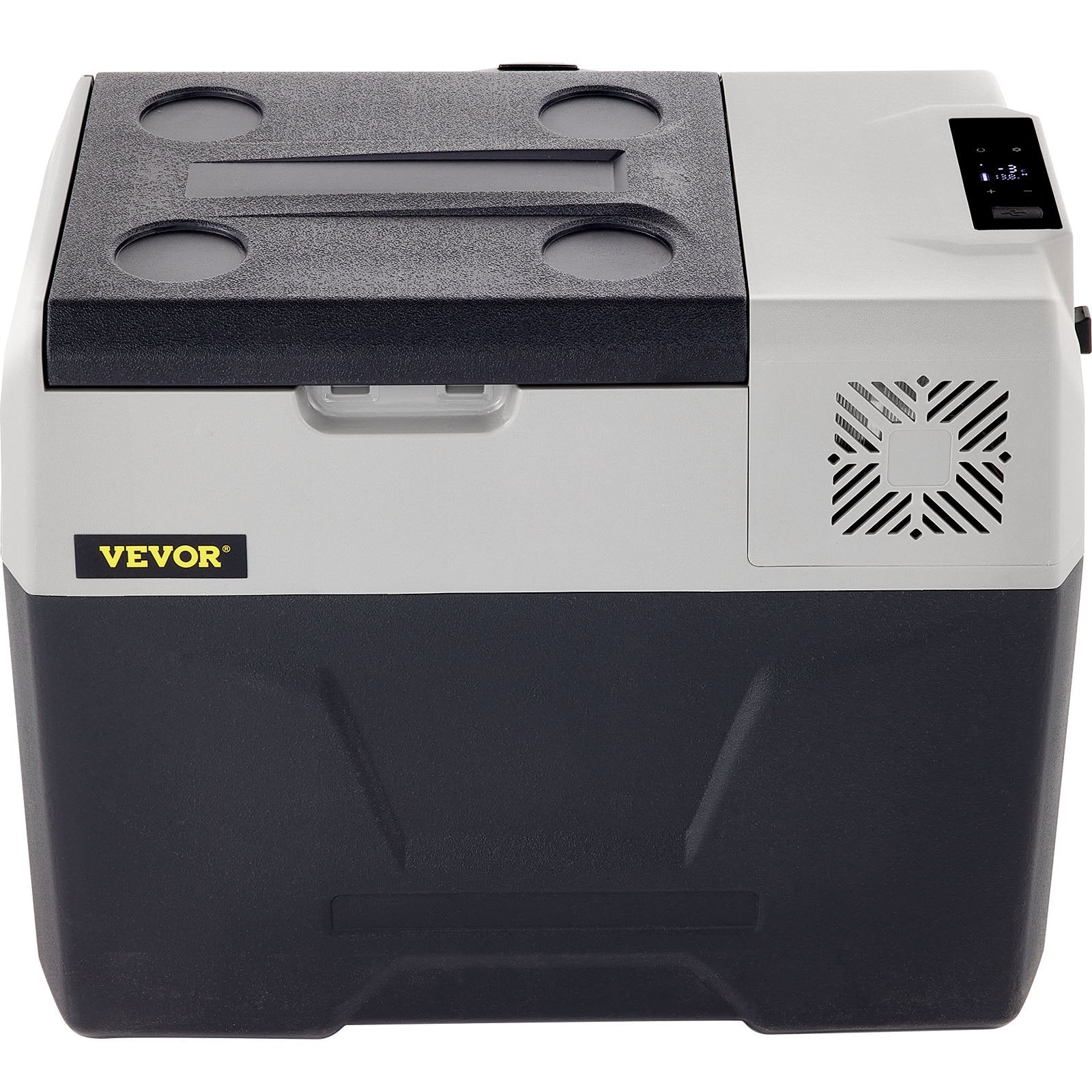 VEVOR Car Refrigerator, 12 Volt Car Refrigerator Fridge, 30 L Single Zone Portable Freezer with Wheels and Handle, -4℉-68℉, 12/24V DC and 100-240V AC Compressor Cooler for Outdoor, Camping