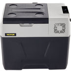 VEVOR Car Refrigerator, 12 Volt Car Refrigerator Fridge, 40 L Single Zone Portable Freezer with Wheels and Handle, -4℉-68℉, 12/24V DC and 100-240V AC Compressor Cooler for Outdoor, Camping