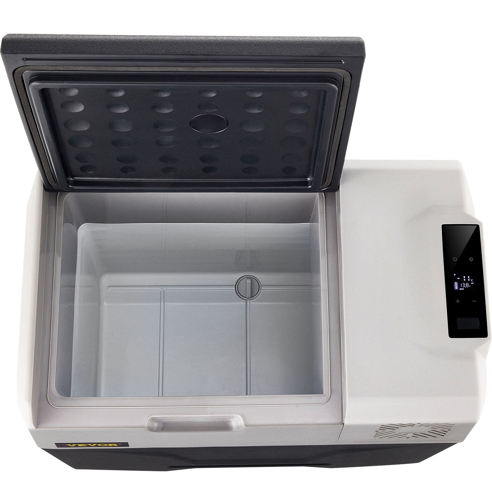 VEVOR Car Refrigerator, 12 Volt Car Refrigerator Fridge, 30 L Single Zone Portable Freezer with Wheels and Handle, -4℉-68℉, 12/24V DC and 100-240V AC Compressor Cooler for Outdoor, Camping