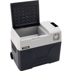 VEVOR Car Refrigerator, 12 Volt Car Refrigerator Fridge, 30 L Single Zone Portable Freezer with Wheels and Handle, -4℉-68℉, 12/24V DC and 100-240V AC Compressor Cooler for Outdoor, Camping